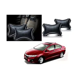 Auto Pearl Black Dots CV Car Neck Rest Pillow Compatible for Honda City Idtech-picture-14