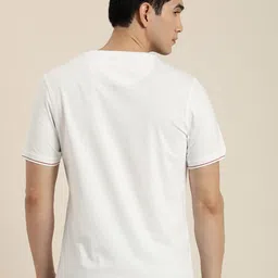 INVICTUS Men White Pure Cotton Slim Fit T-shirt image 4