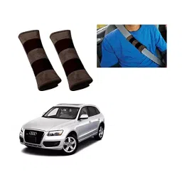 Auto Pearl Seat Belt Cushion (Pack of 2, Brown Black) Compatible for Audi Q3-picture-41