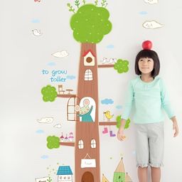 Asian royal Brown & Green Tree Printed Wall Sticker-picture-36