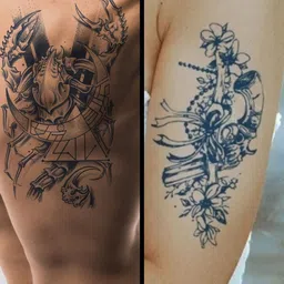 LICK Set Of 2 Matte Finish Semi Temporary Body Tattoo - LK-793,LK-654-picture-11