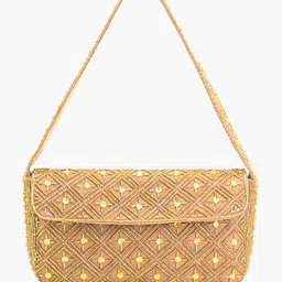 Boho girl Celestial Shimmer Handbag - 1 Unit - Ivory Beaded-image-94
