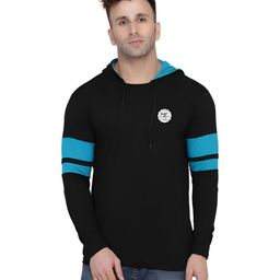BEYOU FASHION Men Striped Hooded Cotton Slim Fit T-shirt-picture-28