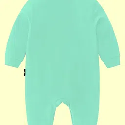 The Peppy Tend Cotton Monthly Birthday Theme Full Sleeves Perfect Ten Months Text Printed Romper - Sea Green image 3