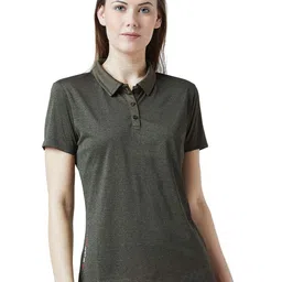 PERF Women Polo Collar Pockets T-shirt-image-15