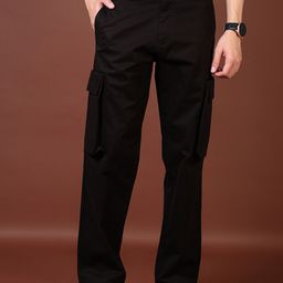 V-Mart Men Mid-Rise Cargos Trousers-picture-1