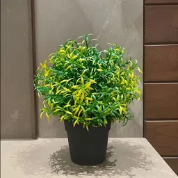 paperi Yellow 3 Pieces Rosmarinus Artificial Plant With Pot image 2