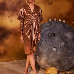 HOUSE OF FETT Embellished Print A-Line Mini Dress-image-24