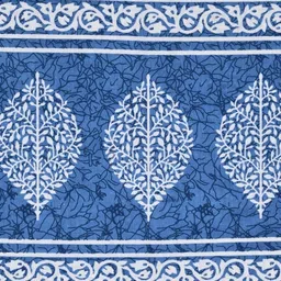 MILAAV Blue 144 TC Single Bedsheet with 1 Pillow Covers image 4