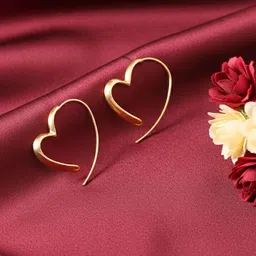 COOLWOOL Heart Shaped Drop Earrings-picture-18