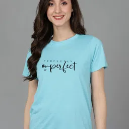 Adyavastram Women Typography Raw Edge T-shirt-picture-42