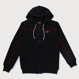 GINI & JONY Cotton Knit Full Sleeves Solid Hoddie - Black-picture-37