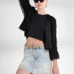 SHOWOFF Party Open Front Crop Shrug-picture-48