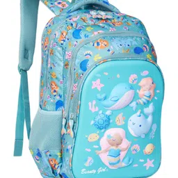 Beauty Girls by Hotshot Aqua_1645 |3d Embossed Design| School Bag|kids Bag|water Resistant|19 Inch|for Girls |30 Liters Backpack image 3