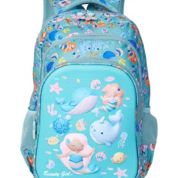 Beauty Girls by Hotshot Aqua_1645 |3d Embossed Design| School Bag|kids Bag|water Resistant|19 Inch|for Girls |30 Liters Backpack image 4