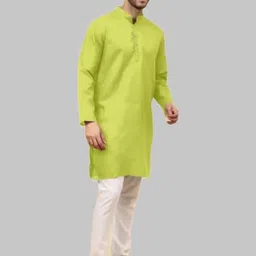ANUJ FASHION Men Solid A-Line Kurtas-picture-27