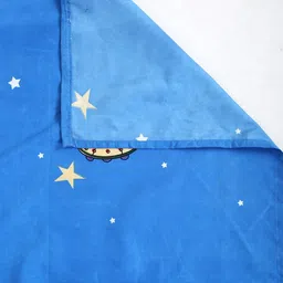 KIDS WONDERS Kids Print Flat Bed Sheet Design 8 With 2 Pillow Covers - Blue image 4