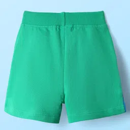 Babyhug Single Jersey Knit Half Sleeves T-Shirt & Shorts Set with Crocodile Print - Green & White image 5