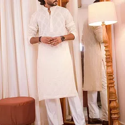 Aimovig Men Ethnic Motifs Printed Kurta-picture-40