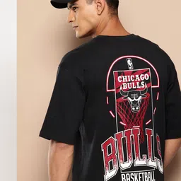 NBA Men Chicago Bulls Oversized Pure Cotton T-shirt-picture-29