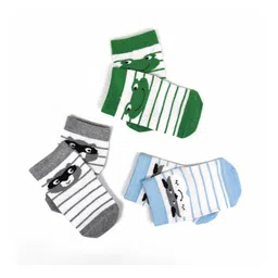Nuluv Infant Boys Pack Of 3 Printed Ankle Length Socks image 4