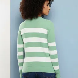The Roadster Lifestyle Co Striped Woollen Pullover image 3
