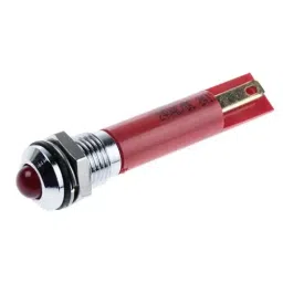 RS PRO Red Panel Mount Indicator, Mounting Hole Size 8 mm, Termination Type Solder Tab, IP Rating IP67, Model No 212042-picture-14