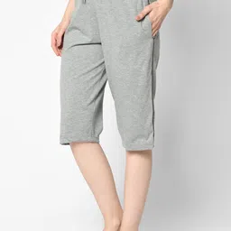 mack jonney VIMAL JONNEY Women Pack of 2 Solid Lounge Shorts image 2