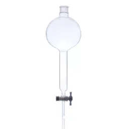 Abgil 125ml Borosilicate Glass Globe Shape Separating Funnel for Highly Viscous Solution (Honey Like Consistency) with PTFE Stopcock and Interchangeable Stopper ABG1718 image 1