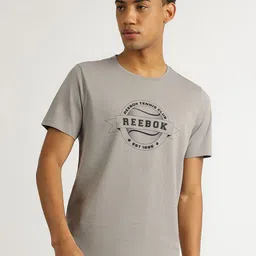 Reebok Men Solid Round Neck Pure Cotton T-shirt-picture-28