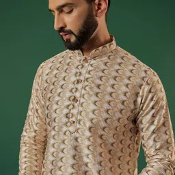 Anouk Men Geometric Sequinned Kurta image 2