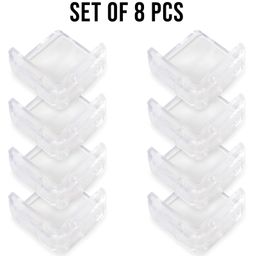 Bembika L Shaped Baby Safety Corner Protector Pack of 8  - White-picture-38