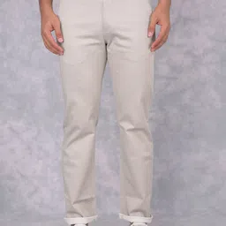 Crimsoune Club Men Cotton Smart Straight Fit Chinos Casual Trousers-picture-30