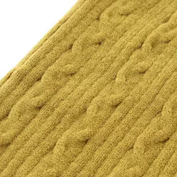 Babyhug Knit Footed Legging With Cable Knit Design - Yellow image 3