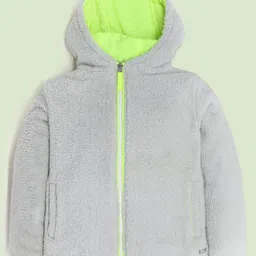 Cherry Crumble By Nitt Hyman Full Sleeves Solid Reversible Jacket - Multi Colour image 5