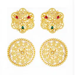 VIVASTRI Women Gold-Plated Alloy Earrings-picture-13