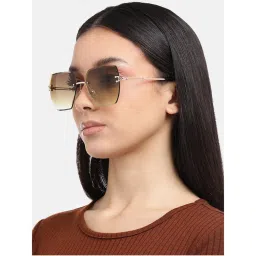Carlton London Women UV Protected Brown Lens Square Sunglasses-picture-20