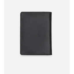 Allen Solly Men Black Textured Leather Wallet image 4