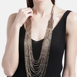 RICHEERA Gold-Plated And Silver-Toned Beaded Layered Necklace-image-19