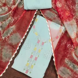 KIMISHA Embroidered Unstitched Dress Material-picture-32