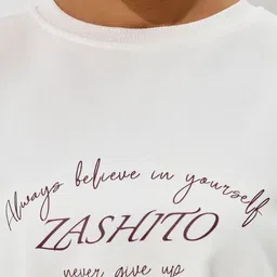 LULU & SKY Typography Printed Round Neck Pullover Sweatshirt image 4