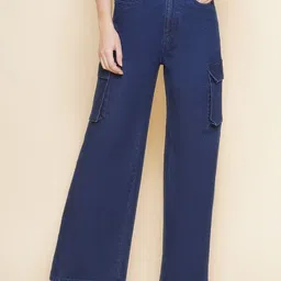 PUELLA Women High-Rise Easy Wash Cottton Cargo Trouser-picture-15