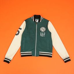 Lil Tomatoes Boys Colourblocked Fleece Windcheater Outdoor Varsity Jacket with Embroidered-picture-16