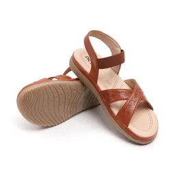 PICSON Women Open Toe Flats image 5
