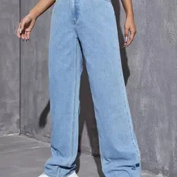 LINARIA Women Cotton Classic Light Fade High-Rise Relaxed FitJeans-image-23