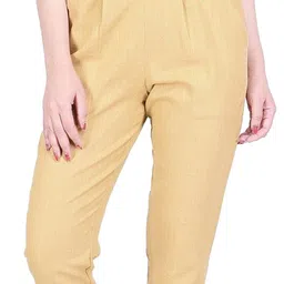 Neelokurti Women Pack of 2 Pleated Mid-Rise Cotton Regular Fit Trousers image 5