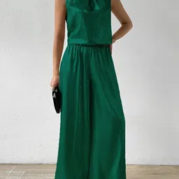 StyleCast x Revolte Round Neck Sleeveless Top With Trousers image 4