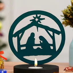 eCraftIndia Green & Black Candle Holder-picture-19