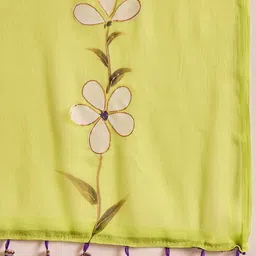 Anouk Rustic Floral Poly Chiffon Saree image 5