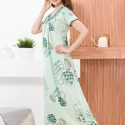 TRUNDZ Printed Maxi Nightdress image 3